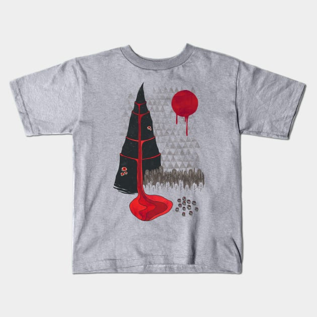 Holy Mountain Kids T-Shirt by againstbound